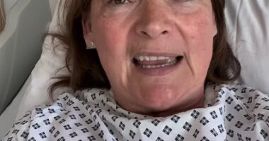 Lorraine Kelly has revealed that she is in hospital ahead of undergoing keyhole surgery