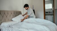 A man has divided opinion after sharing the highly unusual way he makes his bed in the morning - but some people warned its convenience might come at a cost (stock picture)