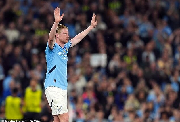 City won 3-1 against Bournemouth as Kevin De Bruyne made his final appearance at the Etihad