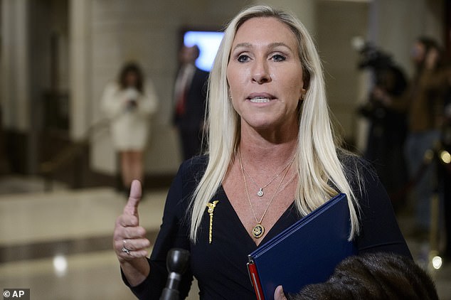 Marjorie Taylor Greene said Friday she won't challenge Democrat Jon Ossoff of Georgia in next year's midterms and warning him to 'stop fundraising' off her as if she is