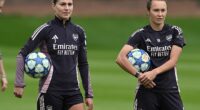 Steph Catley and Caitlin Foord of Arsenal will take on Barcelona in the European Women's Champions League final