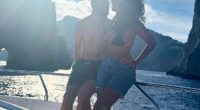 Maya Jama looked loved-up with her boyfriend Ruben Dias as she gave an insight into their romantic trip to Italy