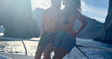 Maya Jama looked loved-up with her boyfriend Ruben Dias as she gave an insight into their romantic trip to Italy