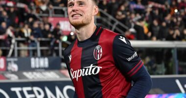Sam Beukema is flourishing at Bologna and eyeing bringing the Coppa Italia trophy home