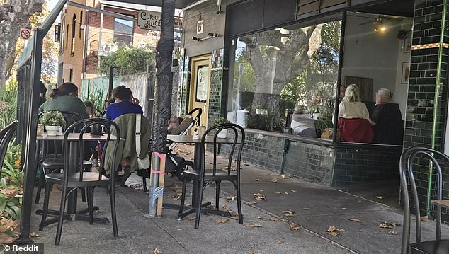 A university student's complaint about a group of women with children sitting near her study group at a Melbourne café has sparked a fierce debate