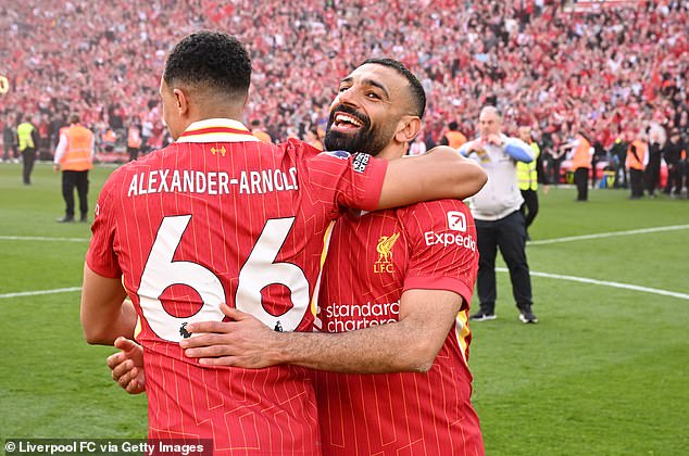 Mohamed Salah shared a moving tribute to Trent Alexander-Arnold, who is leaving Liverpool