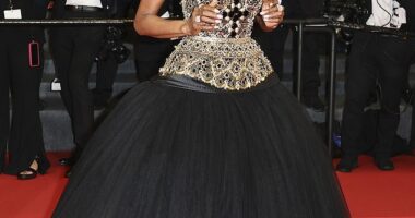 Naomi Campbell turned heads as she made a glamorous arrival at the Fuori red carpet at the 78th annual Cannes Film Festival on Tuesday