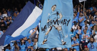 The Napoli supporters have taken Scottish midfielder McTominay to their hearts this season