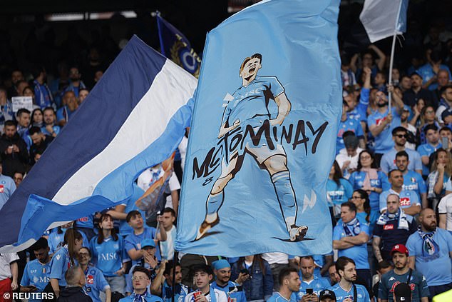 The Napoli supporters have taken Scottish midfielder McTominay to their hearts this season