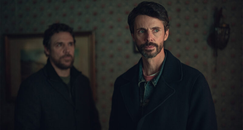 Jamie Sives and Matthew Goode in Netflix's Dept. Q