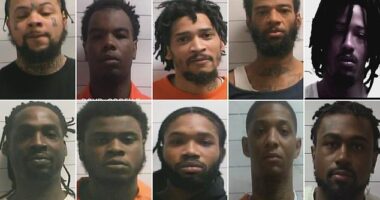 Ten violent inmates considered 'armed and dangerous' have escaped from Orleans Parish Jail in New Orleans, Louisiana, with one having been recaptured and nine still on the loose