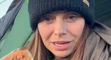Former glamour model Louise Glover (pictured), 42, has revealed that she is homeless and living in a £60 tent or her car
