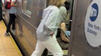 An Oscar-winning A-lister was nearly unrecognizable as she took public transportation in New York City on Sunday
