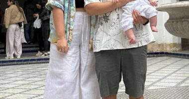 A couple has been brutally slammed online after they chose to take their baby on vacation, but left their toddler at home
