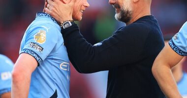 Pep Guardiola labels Kevin De Bruyne the 'second-best passer' he has worked with after Barcelona legend