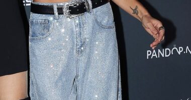 Pip Edwards (pictured) and Jordan Barrett led the glamour on Friday night at the exclusive Ksubi Australian Fashion Week after party, held in Sydney’s Rushcutters Bay to celebrate the close of the world famous event