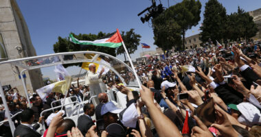 Popemobile Repurposed as Gaza Health Unit.
