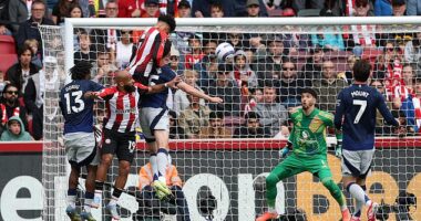 Kevin Schade's header in Brentford's 4-3 win over Man United was mired in controversy