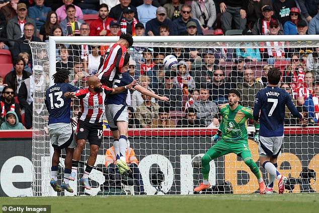 Kevin Schade's header in Brentford's 4-3 win over Man United was mired in controversy