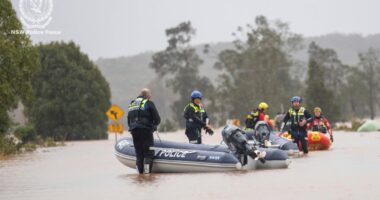 Record floodwaters in eastern Australia leave 4 dead and 1 missing