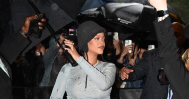 Rihanna Debuts Baby Bump En Route Met Gala 2025 Red Carpet PHOTOS