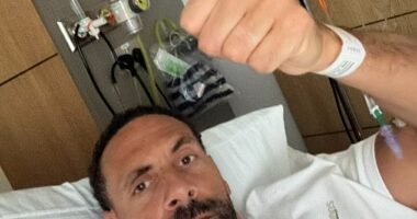 Rio Ferdinand is in hospital and will be absent from TNT Sports' coverage of PSG vs Arsenal