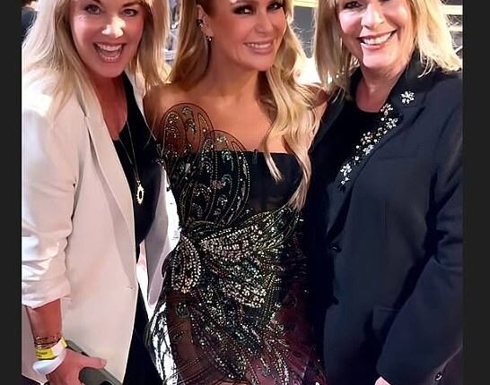 Ruth Langsford let her hair down on Saturday night as she enjoyed a girls nights out with Amanda Holden and Lucy Alexander at the Britain's Got Talent semi-final at the Apollo theatre in Hammersmith, London