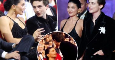 See Kylie Jenner and Timothée Chalamet's 'embarrassing' PDA moment