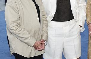 Billionaire David Geffen, 82, has filed for divorce from his much younger husband David Armstrong, 32, after less than two years of marriage; they are pictured in June 2024