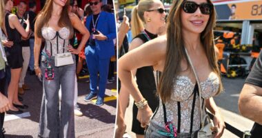 Sofía Vergara flaunts cleavage in lace bustier at F1 Grand Prix 2025 in Monaco