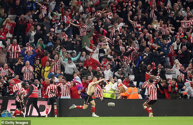 Dan Ballard's dramatic late winner sparked chaotic scenes as Sunderland beat Coventry