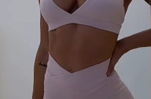 Tammy Hembrow (pictured) has been accused of copying a rival activewear brand