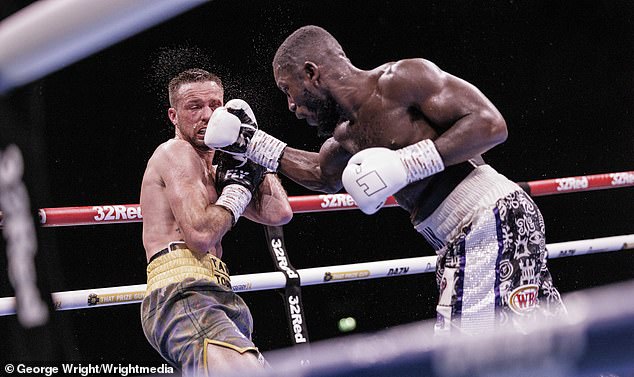 Josh Taylor is caught cold in his defeat to Ekow Essuman at The Hydro last night