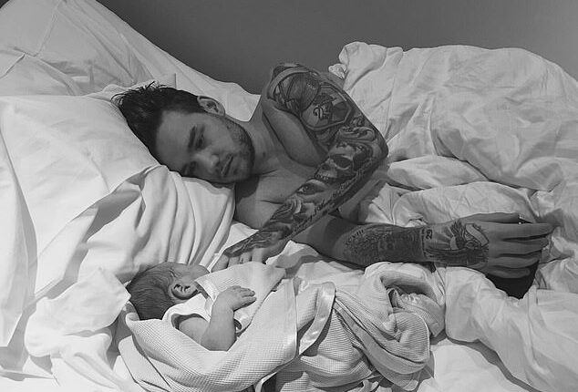 Liam Payne's son Bear could stand to inherit as much as £48million, experts say (pictured: Liam with son Bear in a picture released by Cheryl after his death)