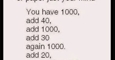 The apparently easy maths problem, involving only mental addition, has racked up thousands of comments