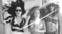 Buried in an evidence file that was submitted to the court is this photo of Rihanna (center), Serena Williams (right) and an unidentified woman believed to be Diddy's former assistant, Capricorn Clark. They are posing beneath a mirrored ceiling on a bed in July 2012