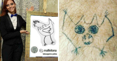 This Brazilian Tattoo Artist Is Horrible At Drawing, But People Still Pay Her To Get Inked (41 Pics)