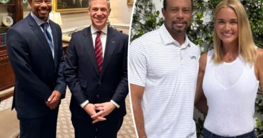Tiger Woods suits up for White House visit amid Vanessa Trump romance