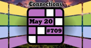 Today's Connections Hints & Answers For May 20, 2025 (Puzzle #709)