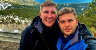 Todd and Julie Chrisley's son Chase has praised President Trump and God in a statement addressing his parents' shock pardon for the first time; pictured in a 2023 post