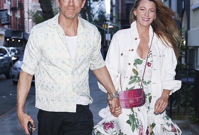 Ryan Reynolds, 48, showed support for his wife Blake Lively's, 37, haircare brand, Blake Brown, in a new social media post; The pair pictured May 18 in NYC