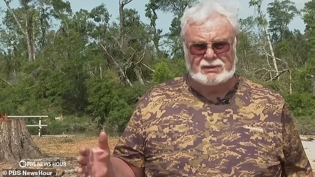 Tylertown, Mississippi residents have turned on Donald Trump after he failed to help them in the wake of deadly tornadoes. 'I know President Trump said that "America First", but we haven't seen the federal folks down here,' said local resident Bobby McGinnis (pictured)