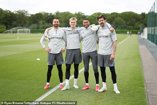 Goalkeepers Fraser Forster (right) and Alfie Whiteman (left) will not be at Spurs next season
