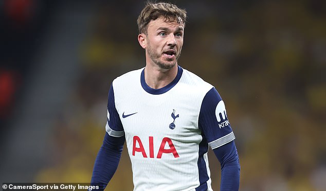 Tottenham playmaker James Maddison is set to miss the rest of the season with a knee injury