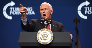 Traitor Pence Again Hits Trump on Tariffs, Russia Stance, and Jan. 6 Pardons.