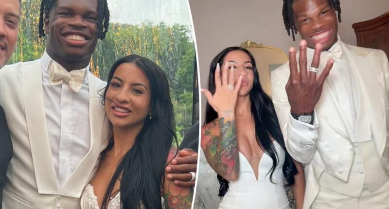 Travis Hunter marries fiancée Leanna Lenee after online criticism about their relationship