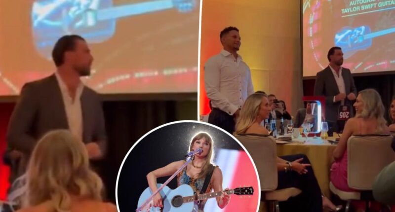 Travis Kelce makes Taylor Swift joke at Patrick Mahomes' gala