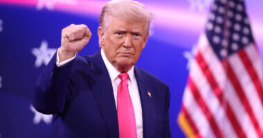 President Donald Trump speaks at CPAC