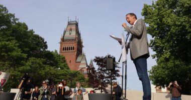 Trump administration moves to cut $100 million in federal contracts for Harvard