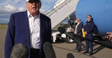 Trump says 'absolutely CRAZY!' Putin will lead to 'downfall of Russia' after massive attack on Ukraine